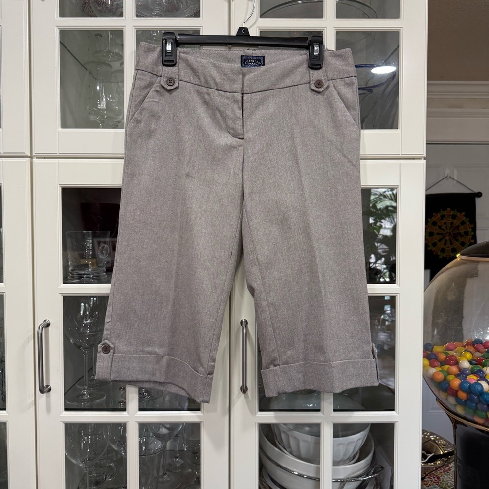 Elemenno Women's Gray Vintage Gaucho/Capri Pants